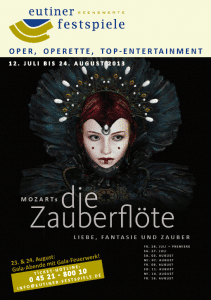 Plakat Zauberflöte Freilichtbühne Eutin 2013