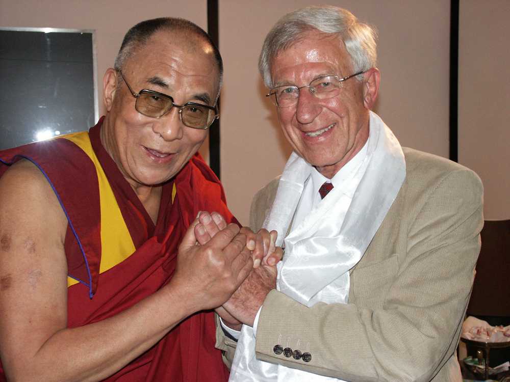 Der Dalai Lama und Franz Alt. (Foto: Bigi Alt)