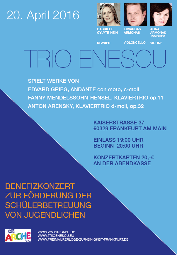 Benefizkonzert Trio Enescu