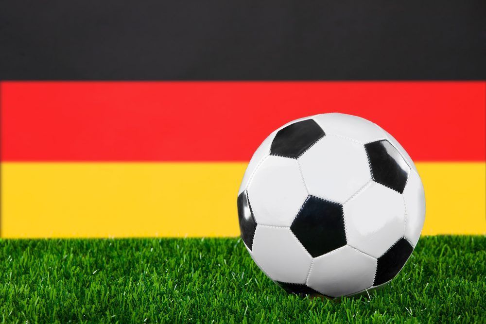 Deutsche Fahne und Fußballmeisterschaft