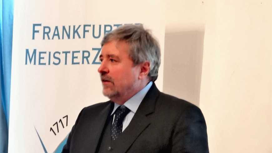 Prof. Dr. Stephan Roth-Kleyer, Großmeister der Großloge A.F.u.A.M.v.D beim Frankfurter Meisterzirkel