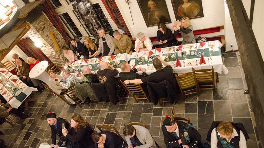 Burns Supper in der Tenne des Wyndham Garden Hotel Gummersbach, Foto: Friederike Römer