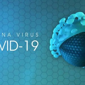 Corona virus disease COVID-19. Microscopic view of a infectious